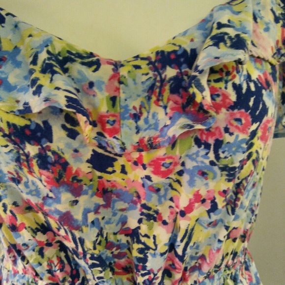 H & M Divided Boho Floral Print Dress, 4 - Picture 4 of 5